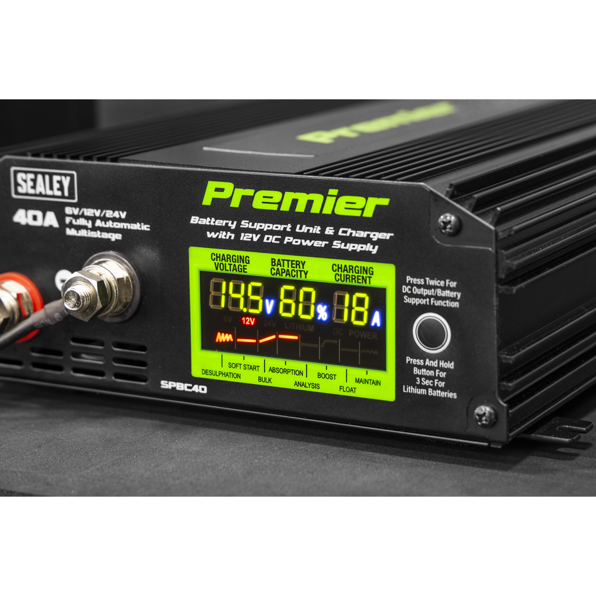 Premier SPBC40 Premier Battery Support Unit Charger & Maintainer 40A