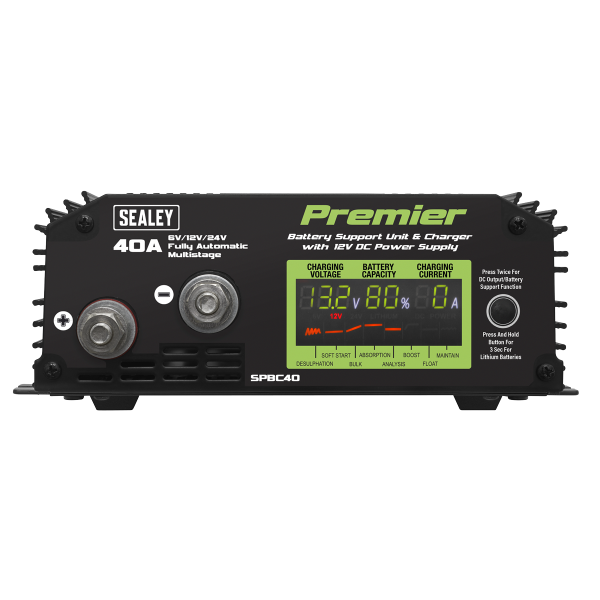 Premier SPBC40 Premier Battery Support Unit Charger & Maintainer 40A