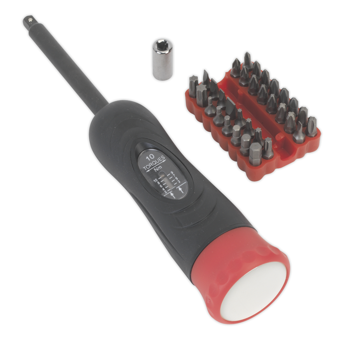 Premier STS100 Premier Digital Torque Screwdriver Set 1/4"Sq Drive 2-10Nm 34pc