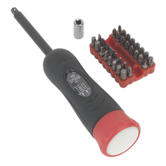 Premier STS100 Premier Digital Torque Screwdriver Set 1/4"Sq Drive 2-10Nm 34pc