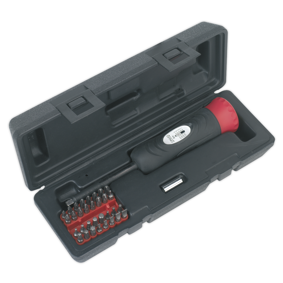 Premier STS100 Premier Digital Torque Screwdriver Set 1/4"Sq Drive 2-10Nm 34pc