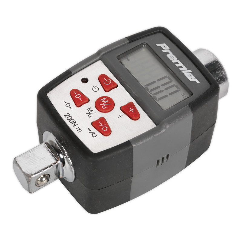 Premier Digital Torque Adaptor with Angle Function 1/2"Sq Drive 20-200Nm STW291