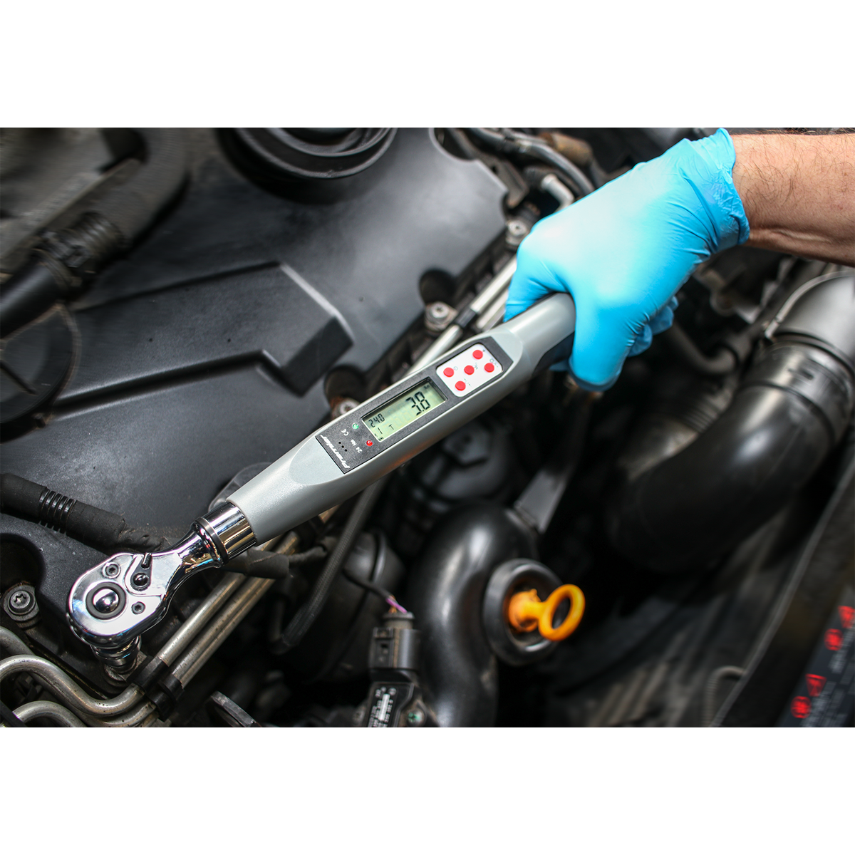 Premier STW307 Premier Digital Torque Wrench Digital 3/8"Sq Drive 2-24Nm