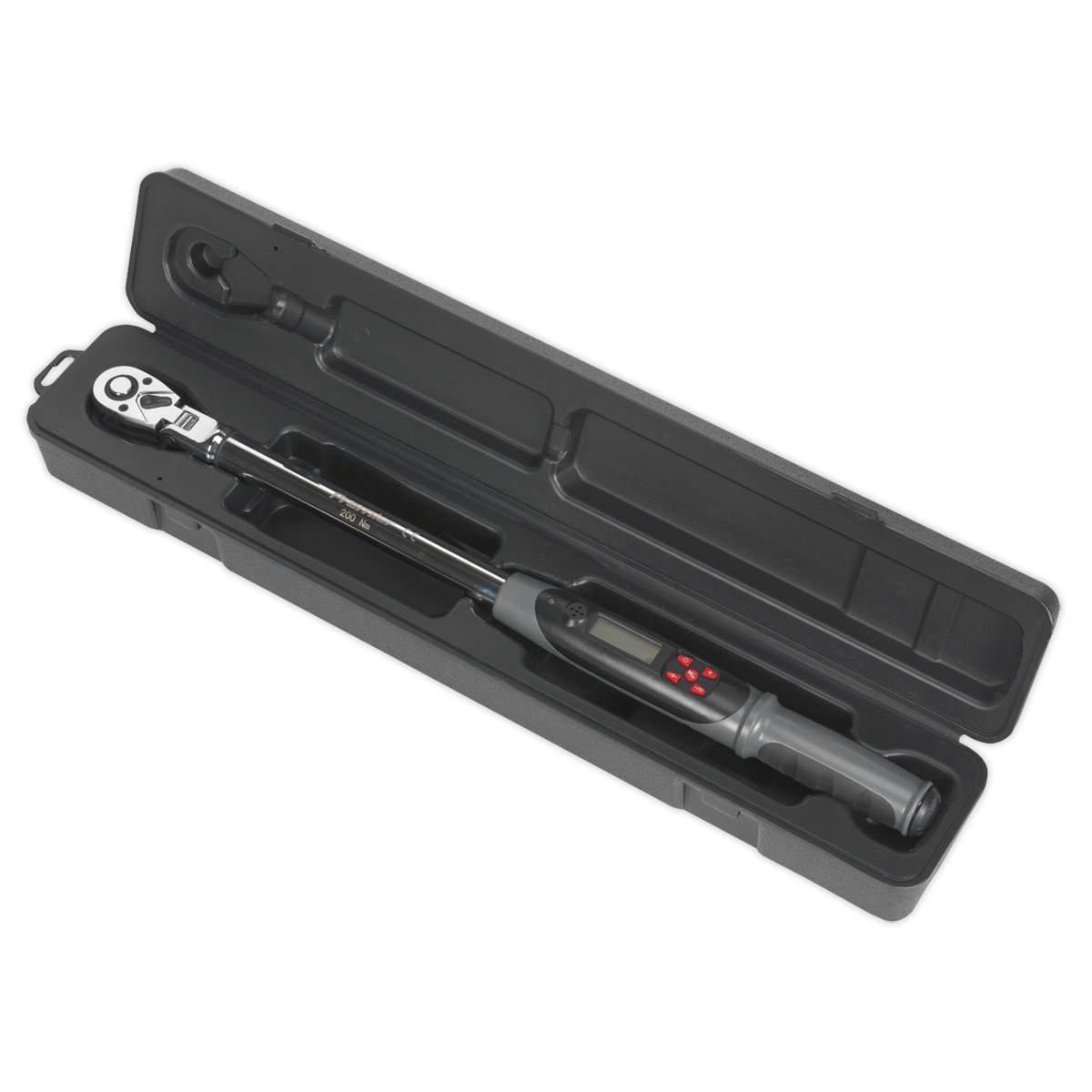 Premier STW309 Premier Flexi-Head Digital Torque Wrench with Angle Function 1/2"Sq Drive 20-200Nm