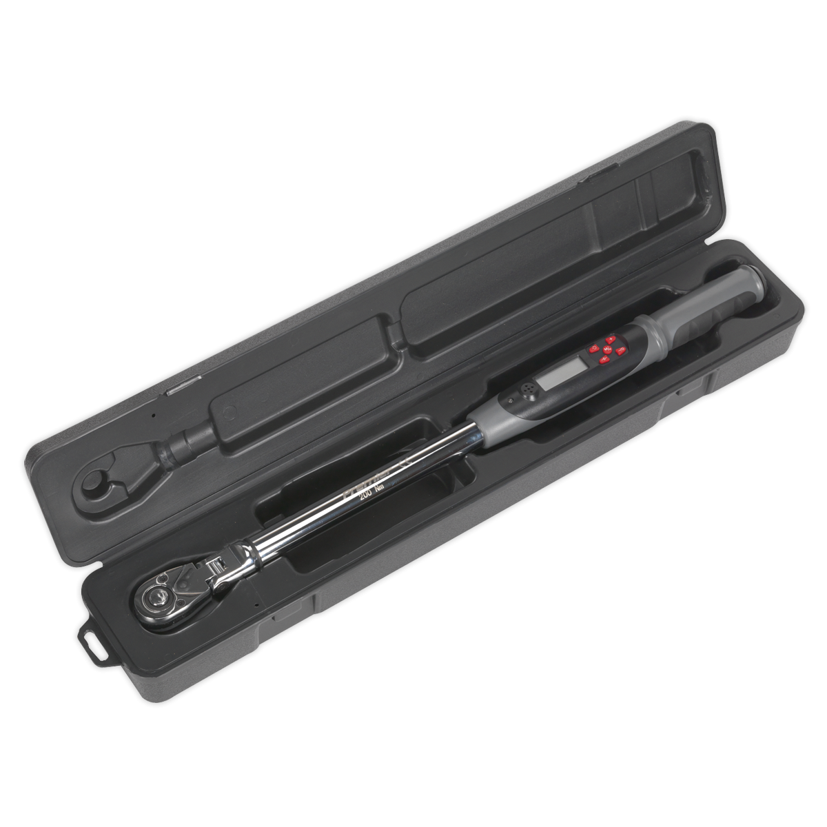 Premier STW309 Premier Flexi-Head Digital Torque Wrench with Angle Function 1/2"Sq Drive 20-200Nm