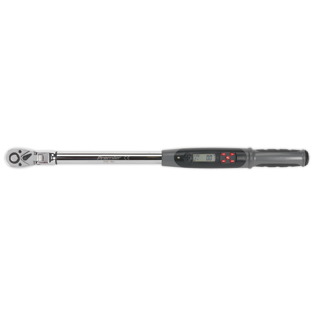 Premier STW309 Premier Flexi-Head Digital Torque Wrench with Angle Function 1/2"Sq Drive 20-200Nm