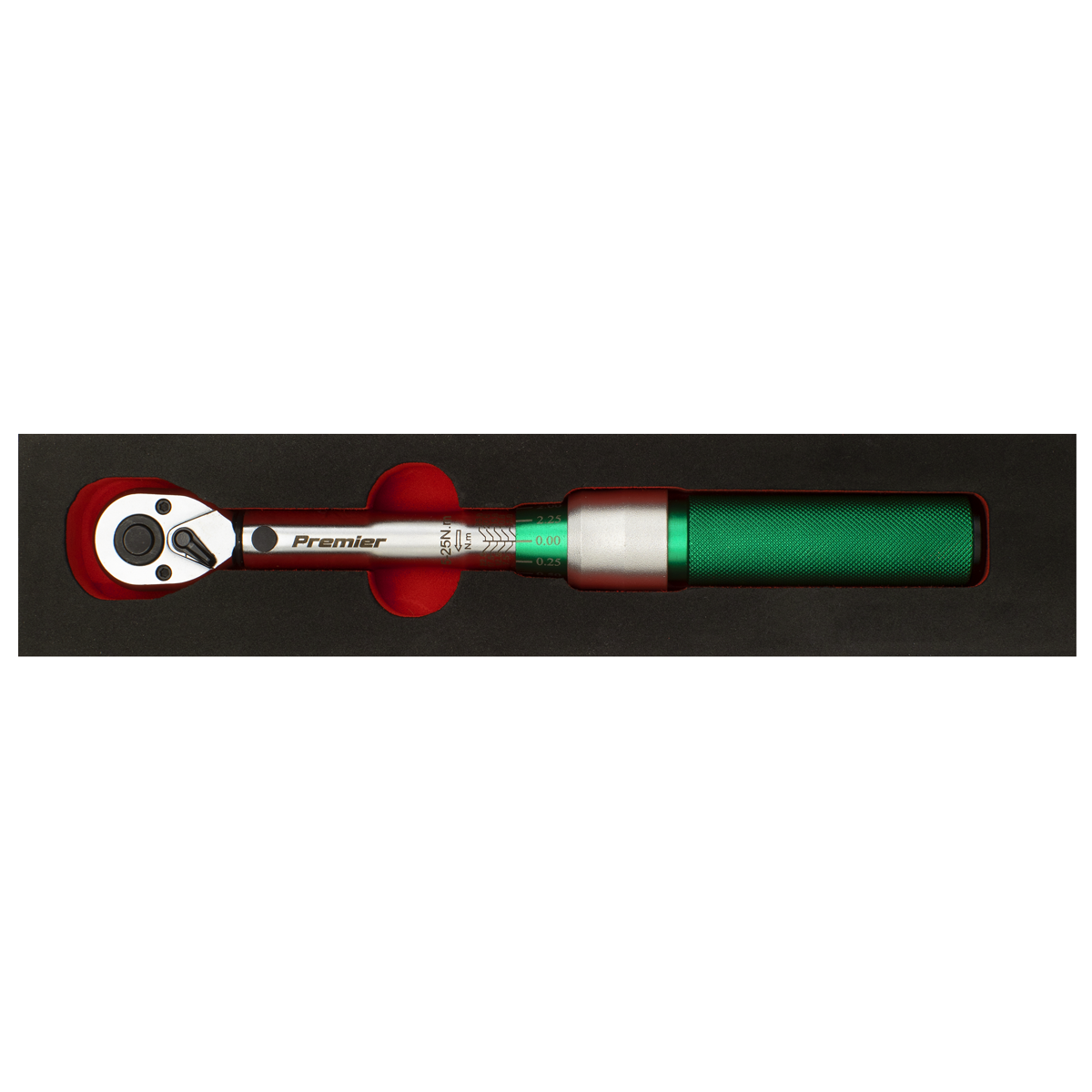 Premier STW901 Premier Calibrated Micrometer Torque Wrench 1/4"Sq Drive 5-25Nm