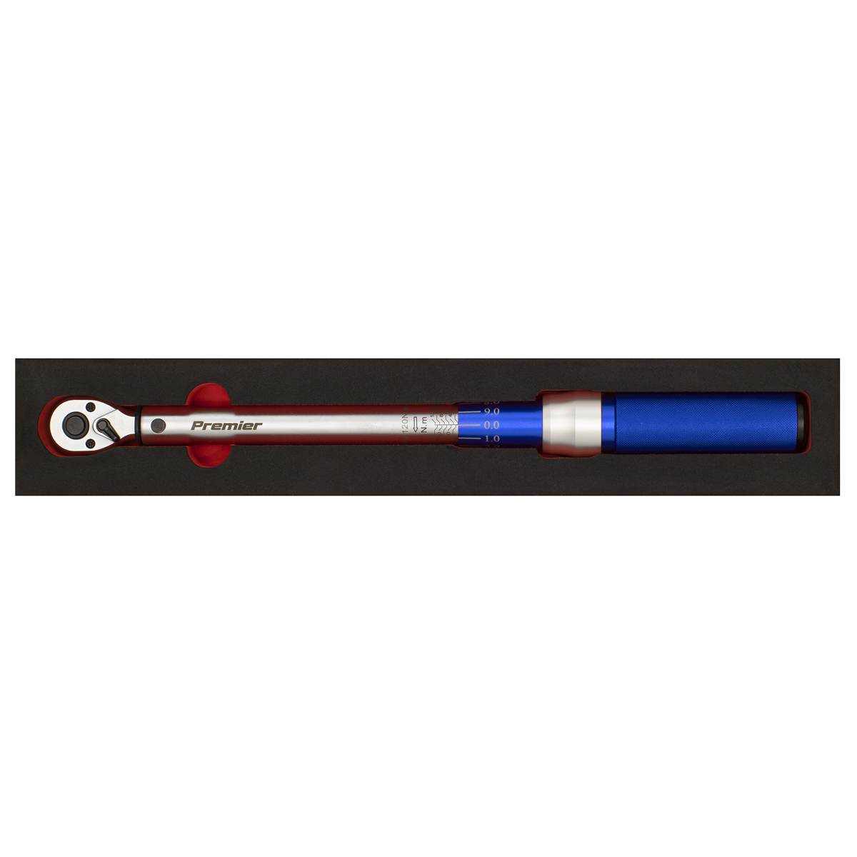 Premier STW903 Premier Calibrated Micrometer Torque Wrench 3/8"Sq Drive 20-120Nm