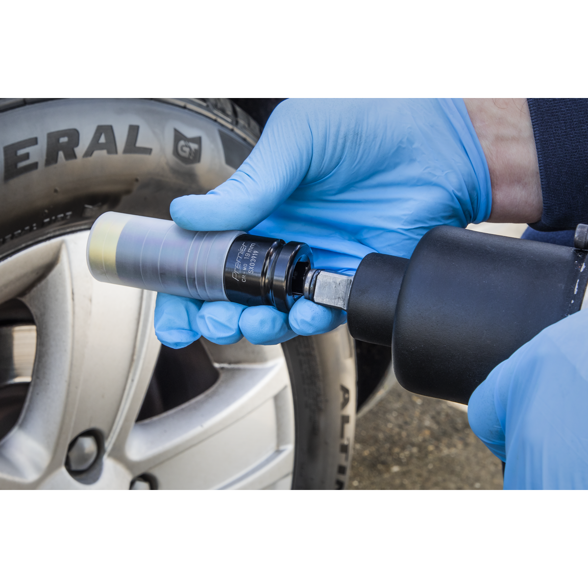 Premier SX03919 Premier Alloy Wheel Ultra-Power Impact Socket 1/2"Sq Drive 19mm