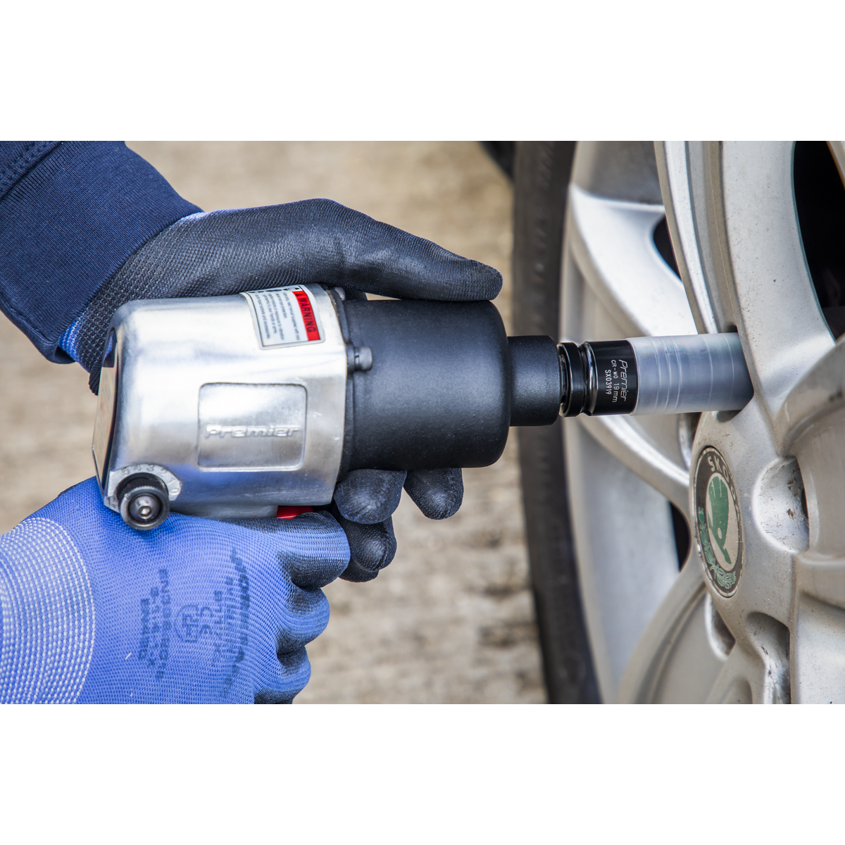 Premier SX03919 Premier Alloy Wheel Ultra-Power Impact Socket 1/2"Sq Drive 19mm