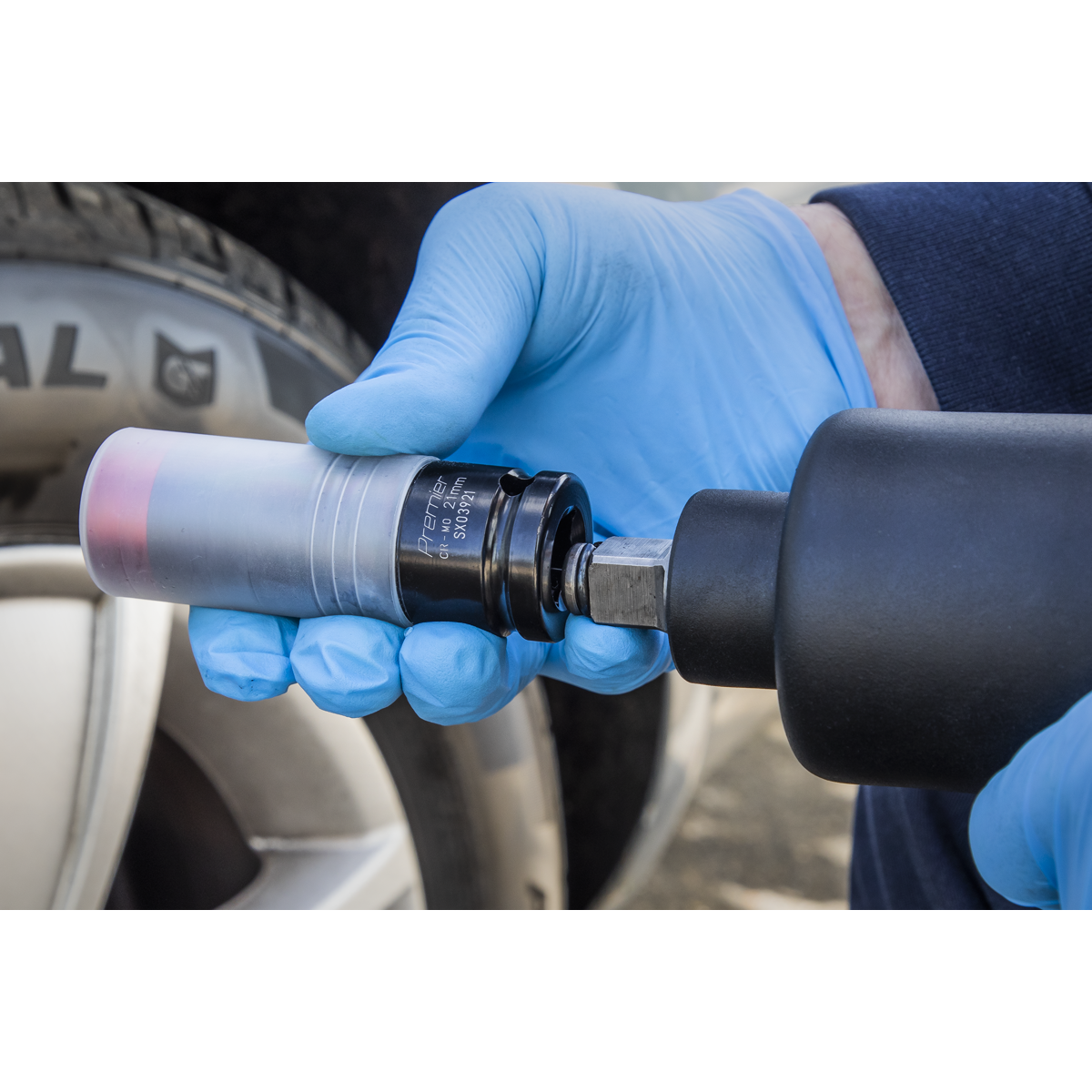 Premier SX03921 Premier Alloy Wheel Ultra-Power Impact Socket 1/2"Sq Drive 21mm