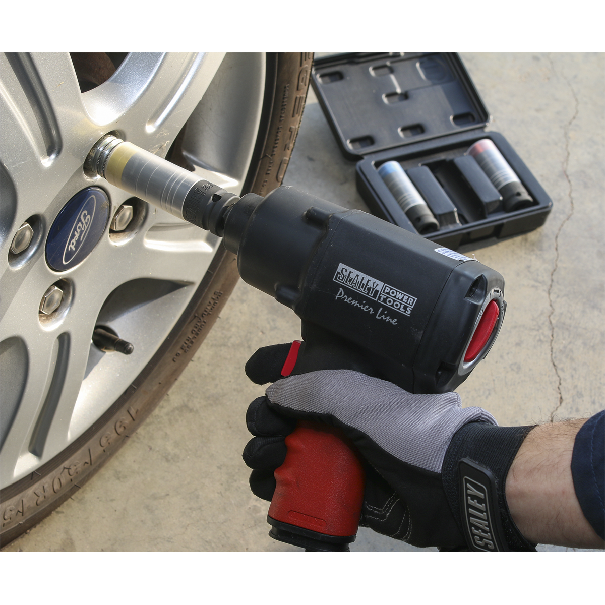 Premier SX039 Premier Alloy Wheel Ultra-Power Impact Socket Set 1/2"Sq Drive 3pc