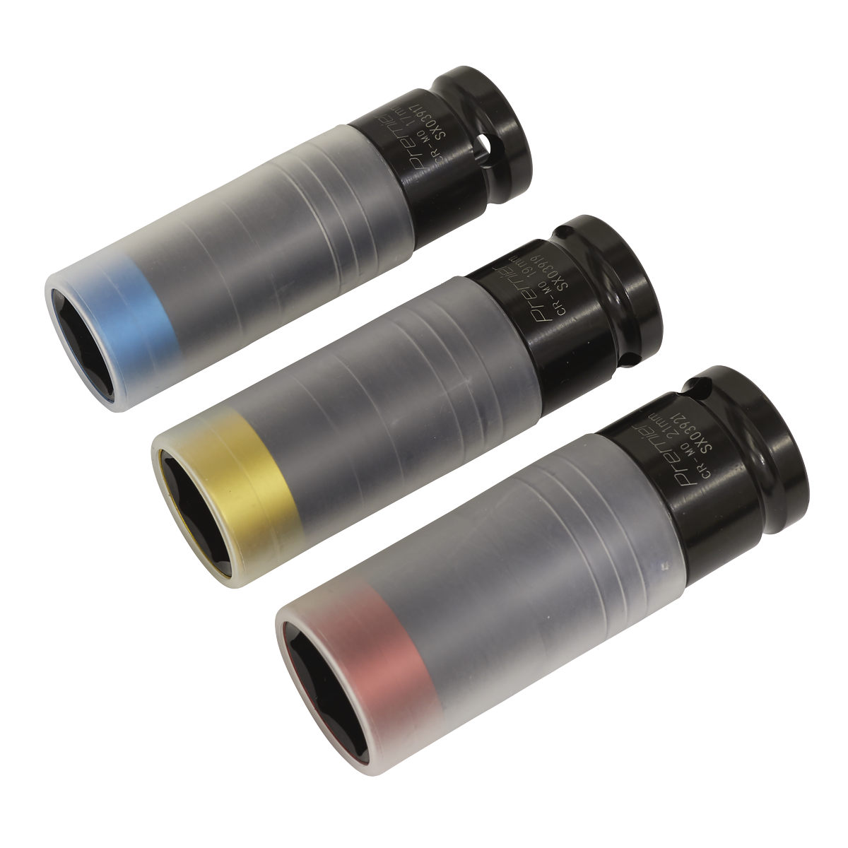 Premier SX039 Premier Alloy Wheel Ultra-Power Impact Socket Set 1/2"Sq Drive 3pc