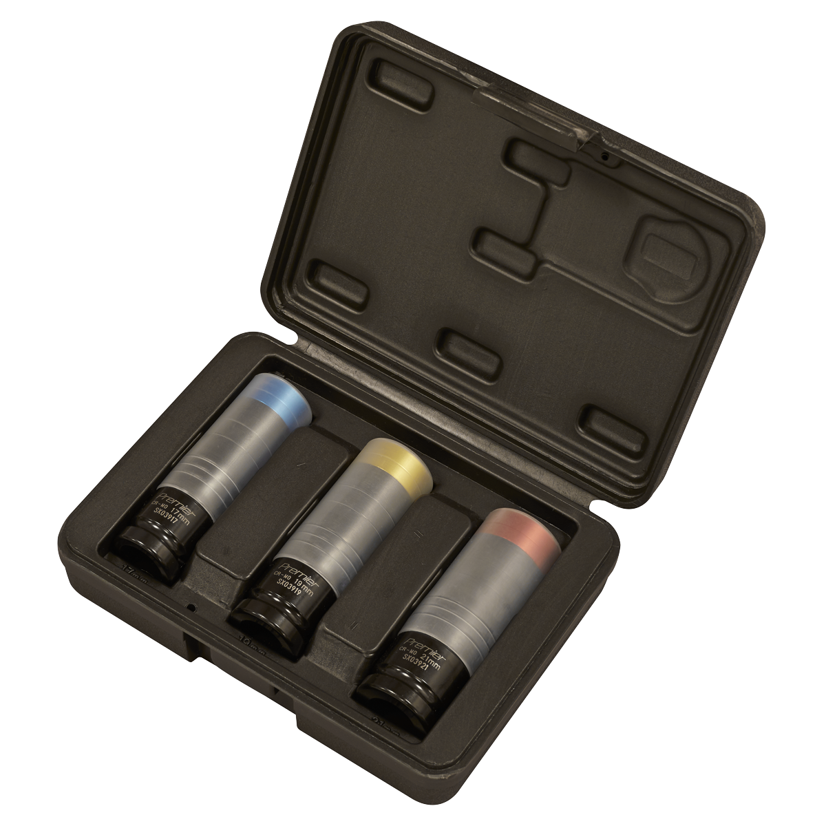 Premier SX039 Premier Alloy Wheel Ultra-Power Impact Socket Set 1/2"Sq Drive 3pc