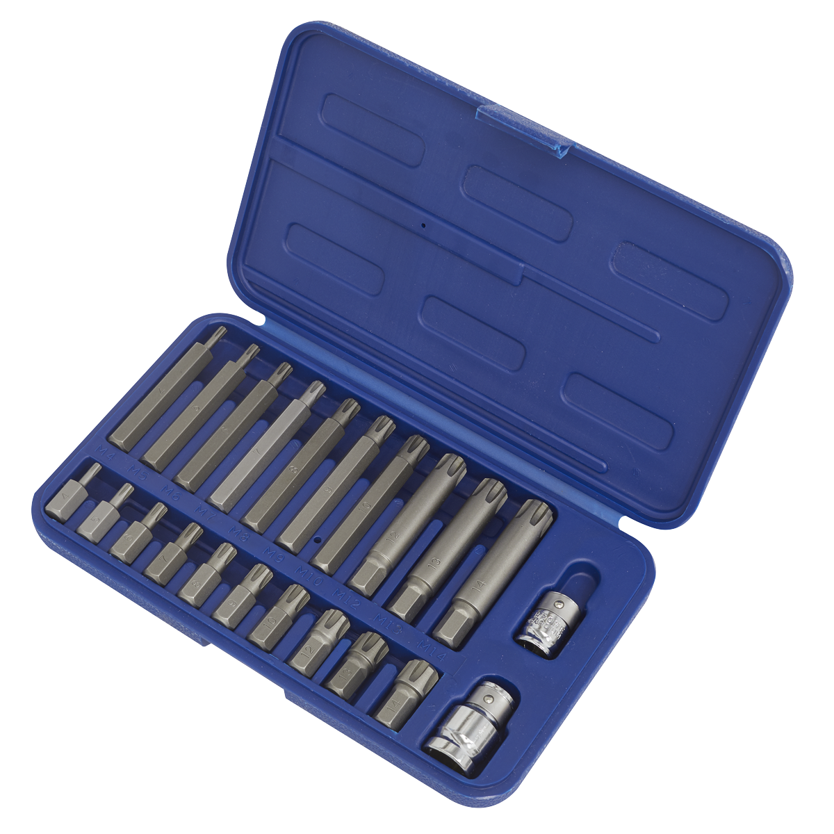 Premier SX105 Premier Ribe Bit Set 3/8" & 1/2"Sq Drive 22pc