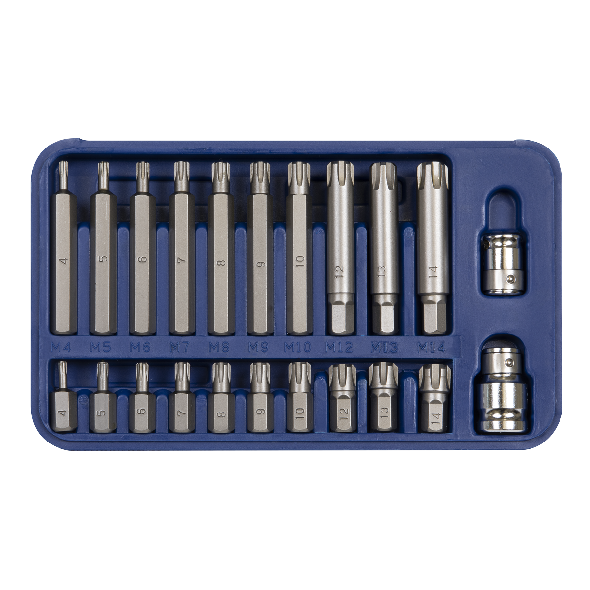 Premier SX105 Premier Ribe Bit Set 3/8" & 1/2"Sq Drive 22pc