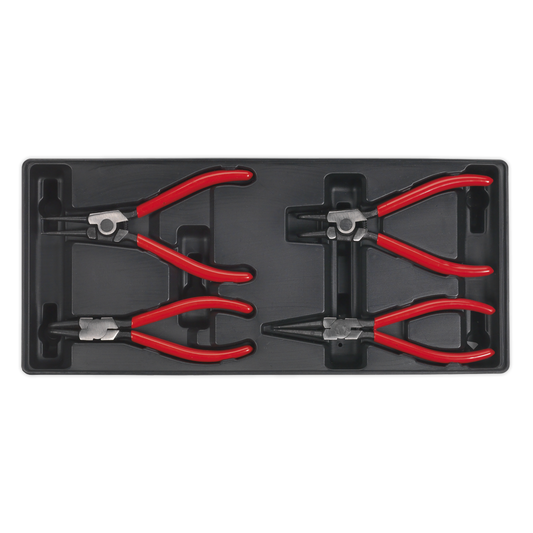 Premier TBT03 Premier Circlip Pliers Set with Tool Tray 4pc