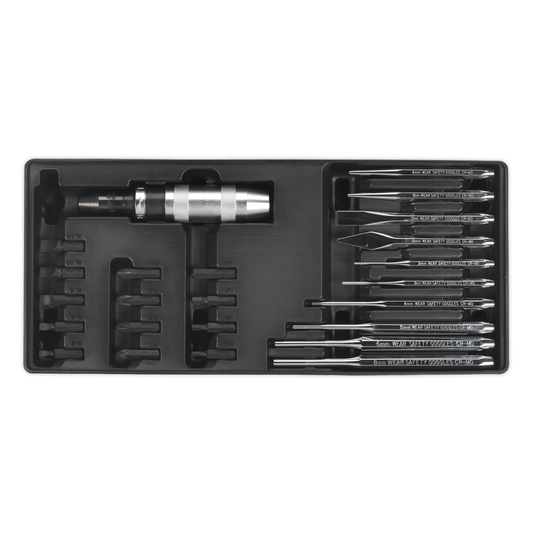 Premier TBT18 Premier Punch & Impact Driver Set with Tool Tray 25pc