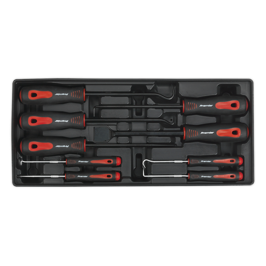 Premier TBT23 Premier Scraper & Hook Set with Tool Tray 9pc