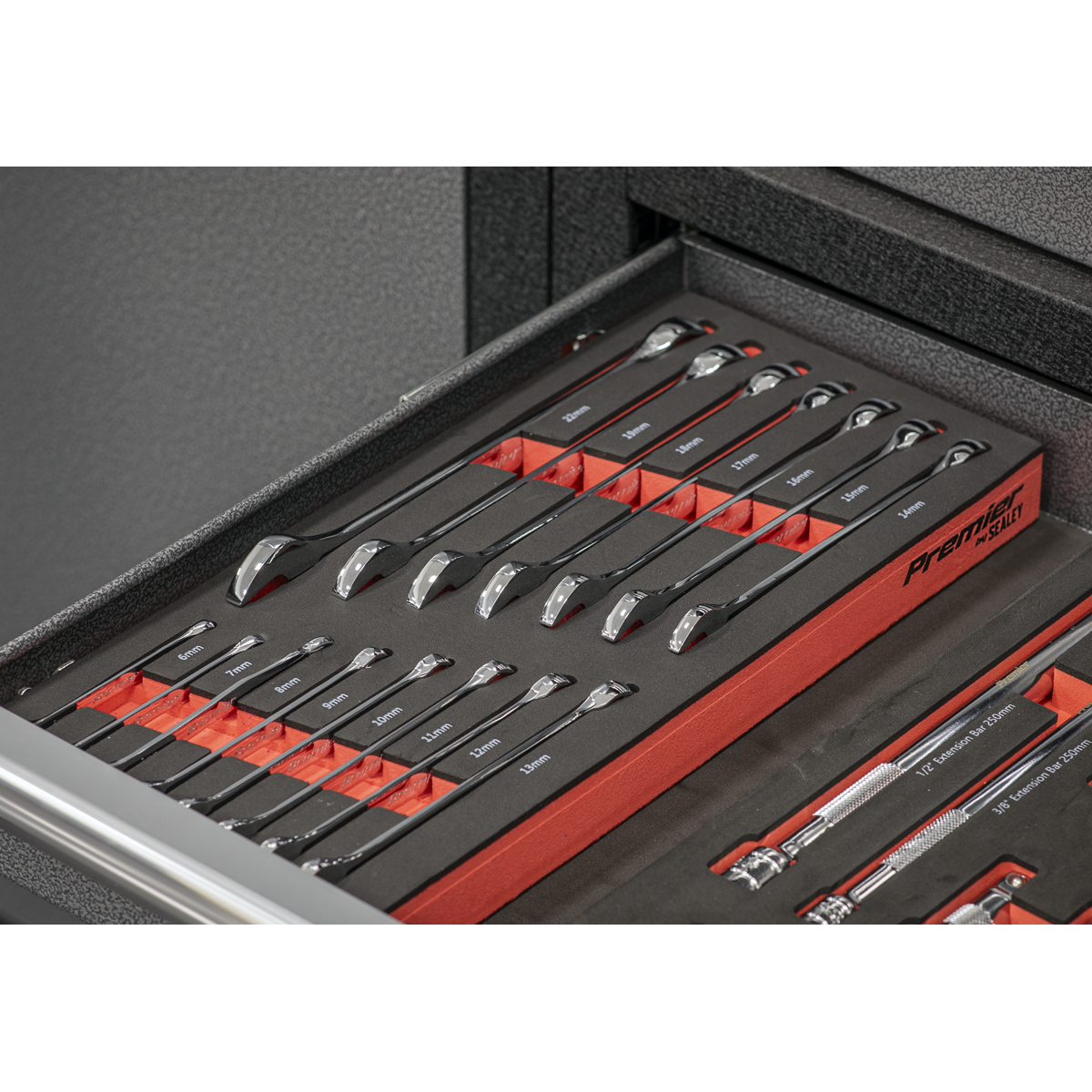 Premier TBT48 Premier Combination Spanner Set with Tool Tray 15pc
