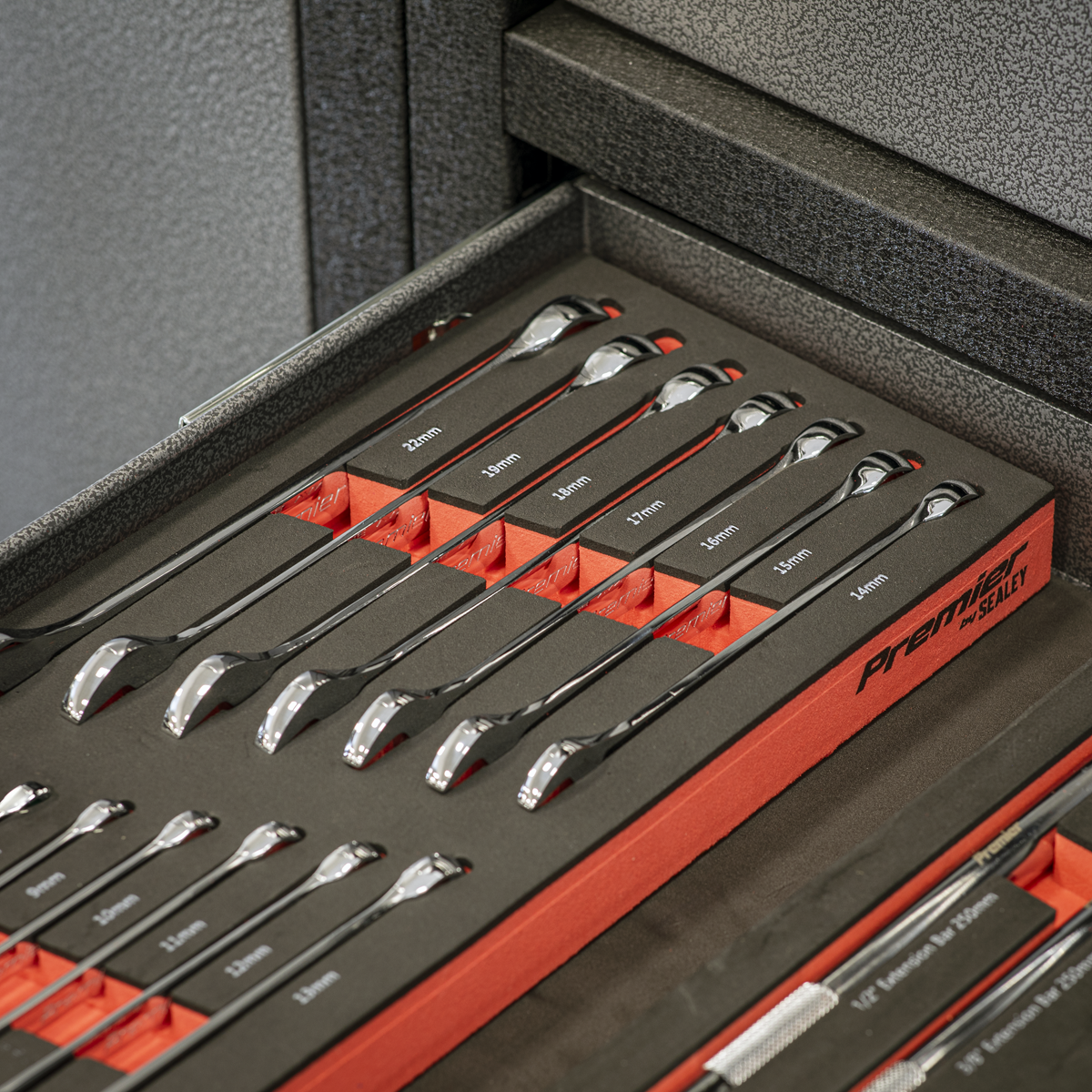 Premier TBT48 Premier Combination Spanner Set with Tool Tray 15pc