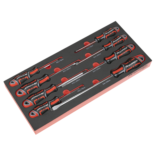 Premier TBT53 Premier Screwdriver Set with Tool Tray 8pc