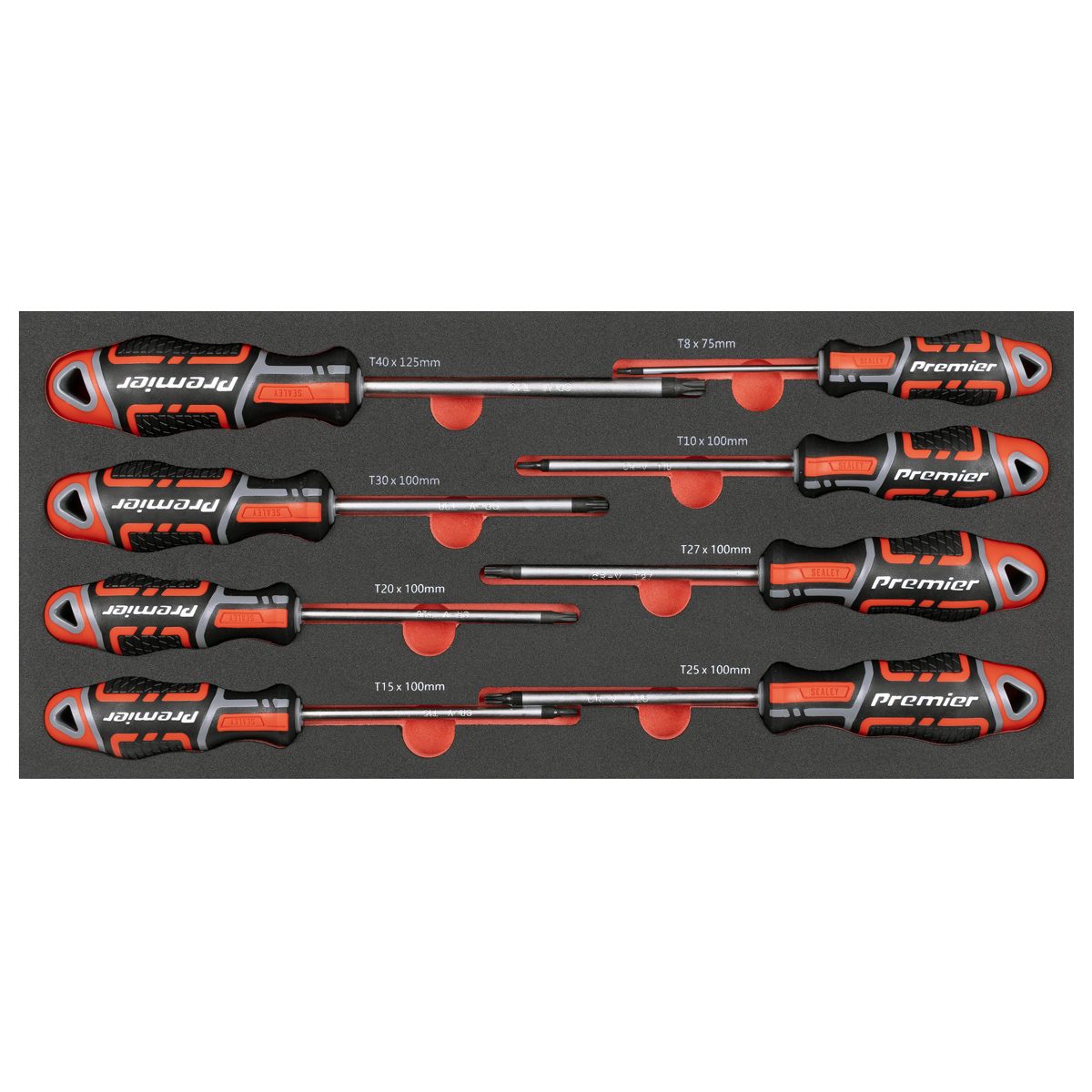Premier TBT55 Premier TRX-Star* Screwdriver Set with Tool Tray 8pc