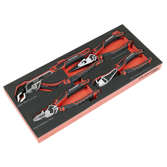 Premier TBT56 Premier Pliers Set with Tool Tray 4pc