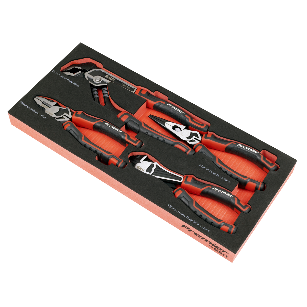 Premier TBT56 Premier Pliers Set with Tool Tray 4pc