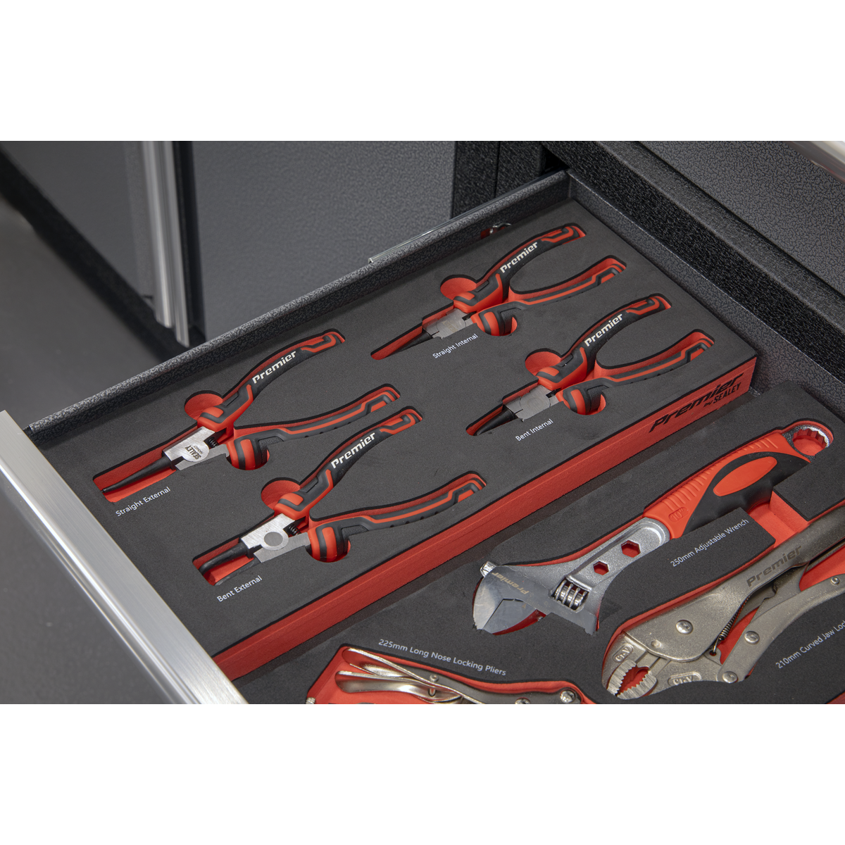 Premier TBT57 Premier Circlip Pliers Set with Tool Tray 4pc