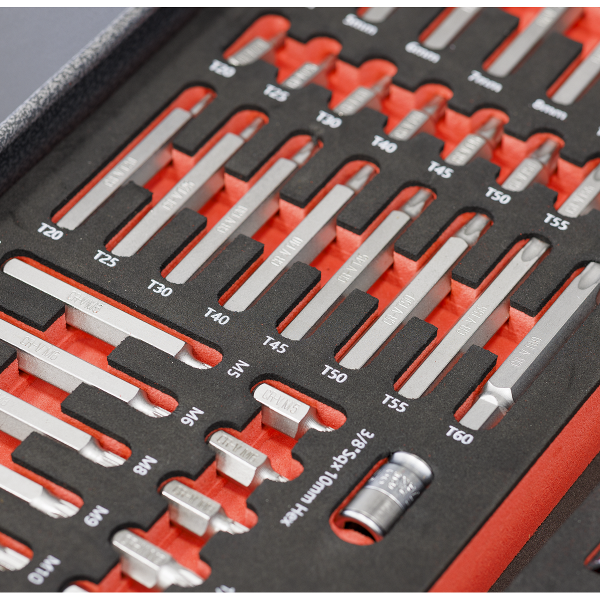 Premier TBT60 Premier TRX-Star*, Hex & Spline Bit Set with Tool Tray 44pc