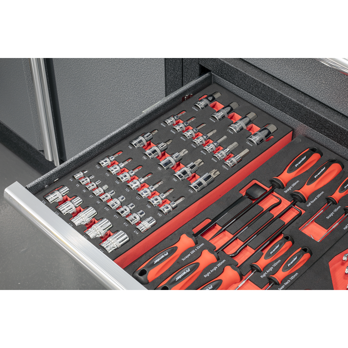 Premier TBT61 Premier Socket Bit Set with Tool Tray 37pc