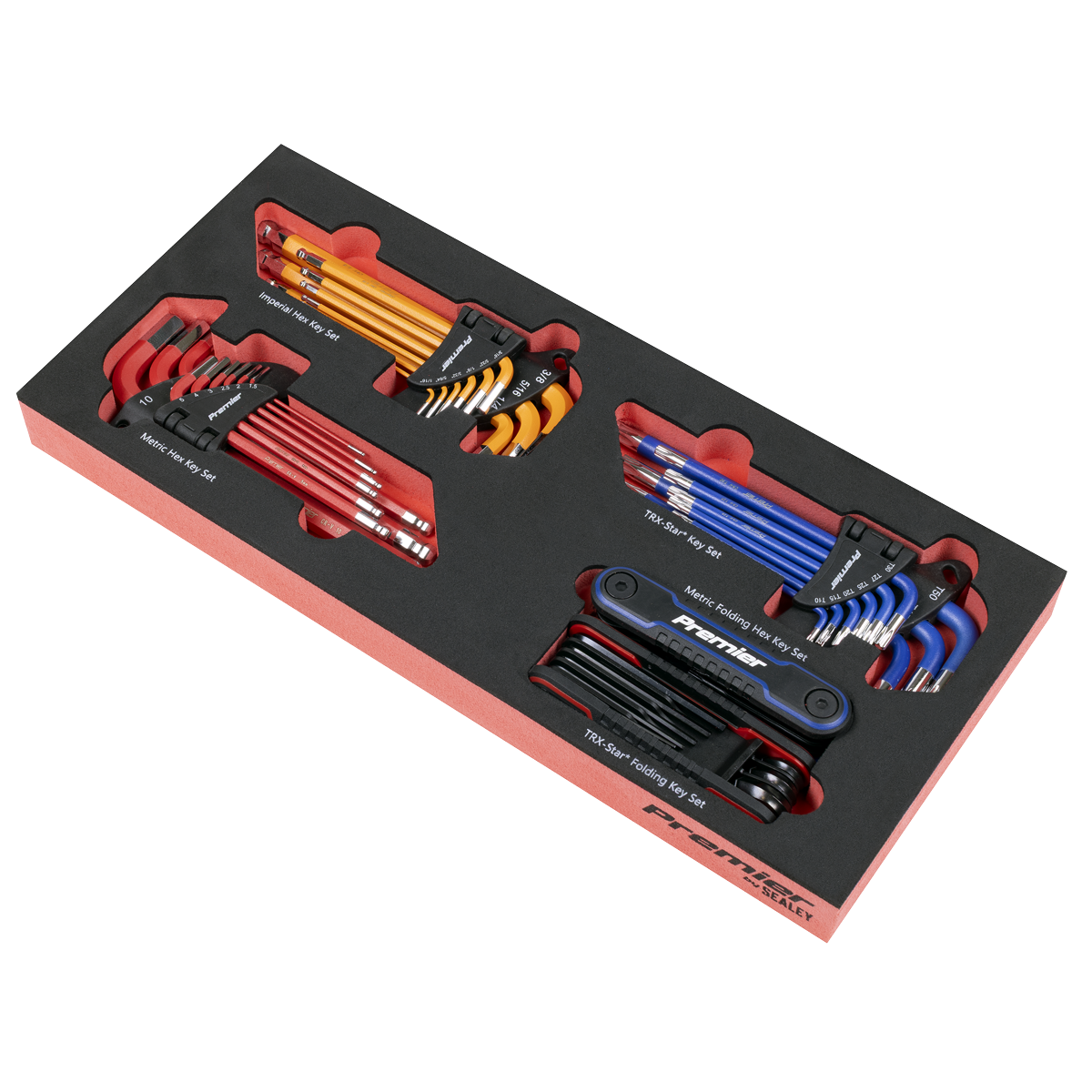 Premier TBT62 Premier Master Key Set with Tool Tray 43pc