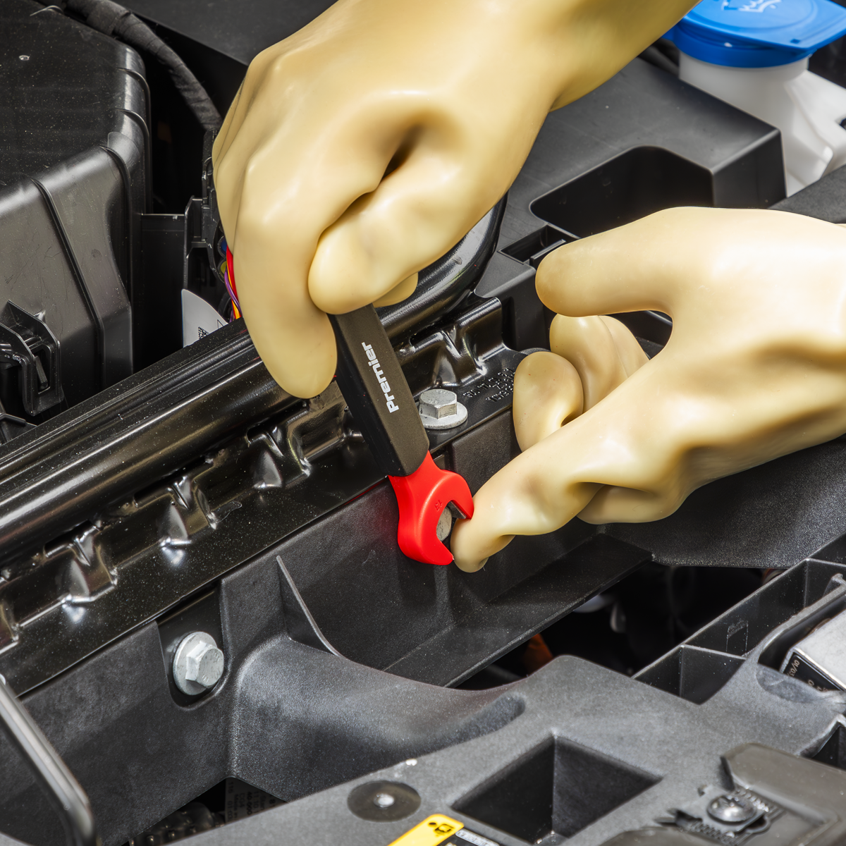 Premier TBTE03 Premier Insulated Open-End Spanner Set with Tool Tray 7pc - VDE Approved