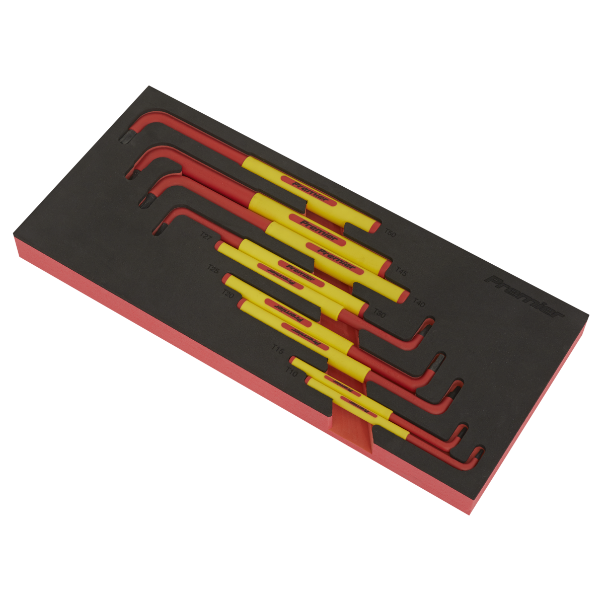 Premier TBTE06 Premier Insulated TRX-Star* Key with Tool Tray 9pc - VDE Approved