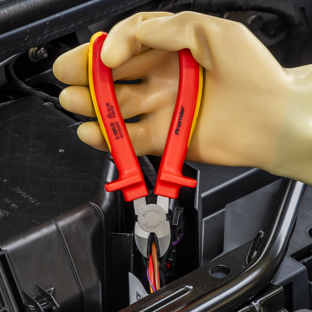 Premier TBTE07 Premier Insulated Pliers Set with Tool Tray 4pc - VDE Approved