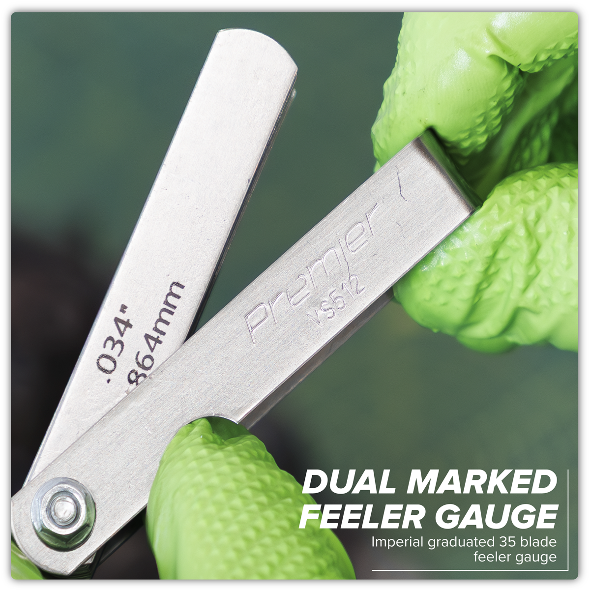 Premier VS512 Premier Dual Marked Feeler Gauge 35 Blade