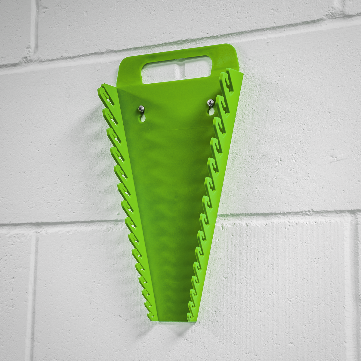 Premier WR08HV Premier Spanner Rack Capacity 15 Spanners - Hi-Vis Green