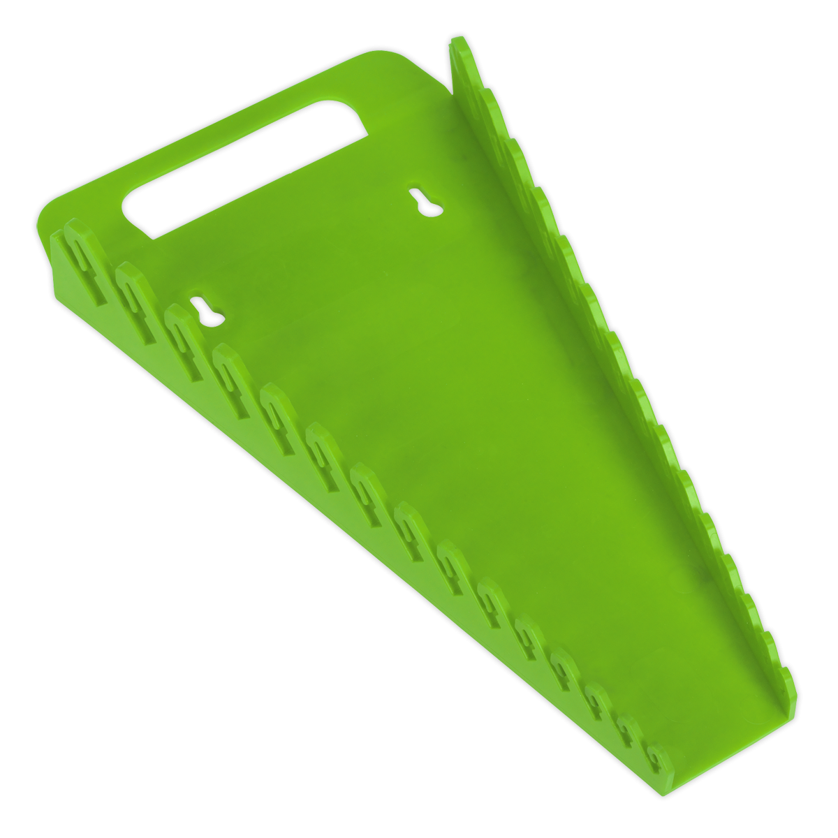 Premier WR08HV Premier Spanner Rack Capacity 15 Spanners - Hi-Vis Green