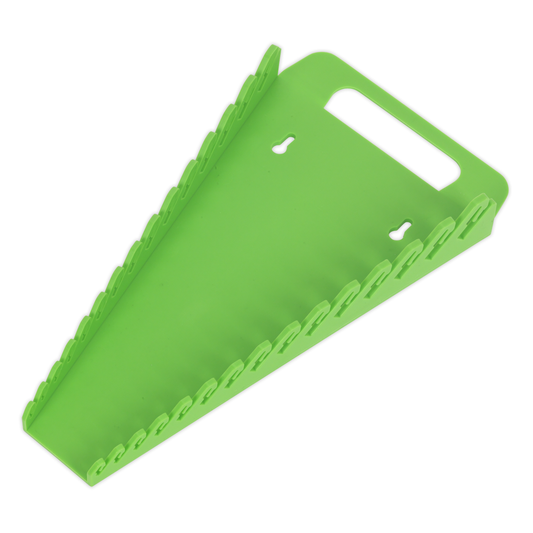 Premier WR08HV Premier Spanner Rack Capacity 15 Spanners - Hi-Vis Green