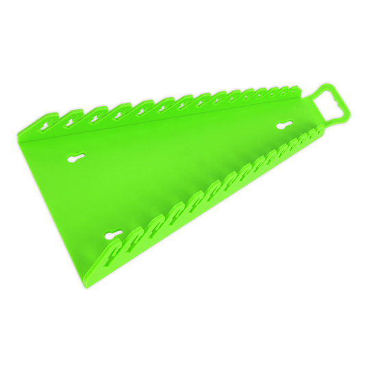 Premier WR09HV Premier Reverse Spanner Rack Capacity 15 Spanners - Hi-Vis Green