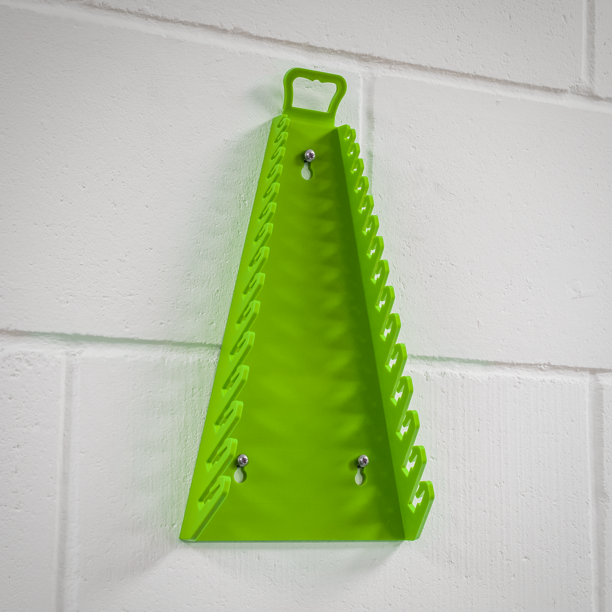 Premier WR09HV Premier Reverse Spanner Rack Capacity 15 Spanners - Hi-Vis Green