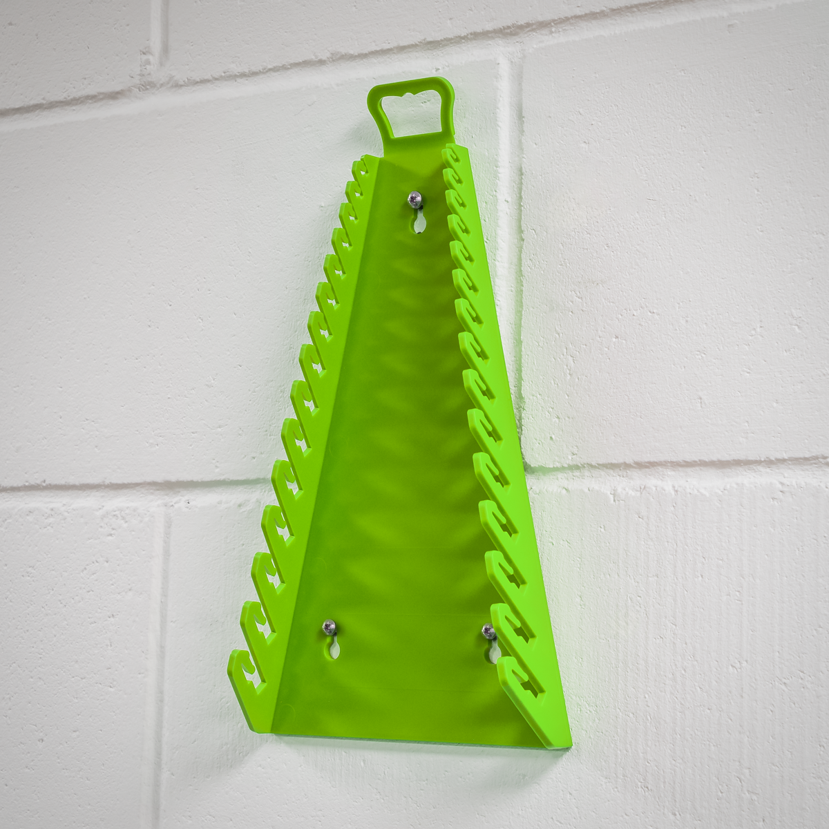 Premier WR09HV Premier Reverse Spanner Rack Capacity 15 Spanners - Hi-Vis Green