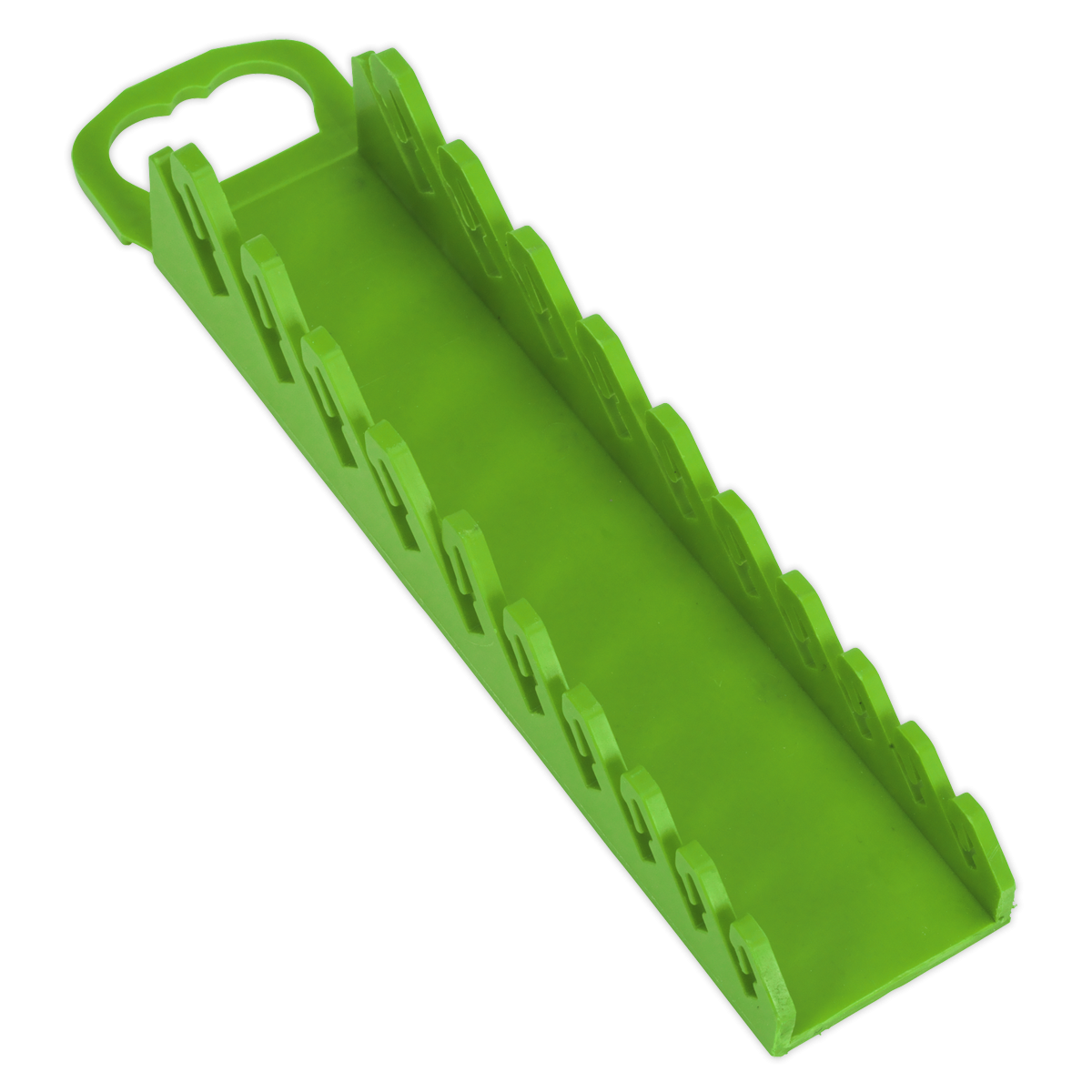 Premier WR10HV Premier Spanner Rack Capacity 10 Stubby Spanners - Hi-Vis Green