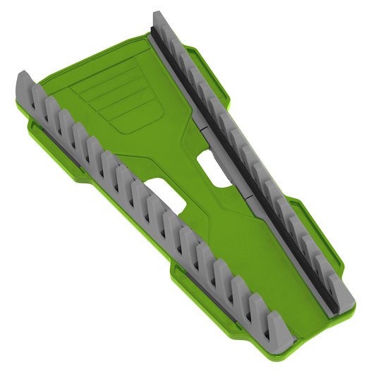 Premier WR11HV Premier Reversible Spanner Rack 16pc - Hi-Vis Green