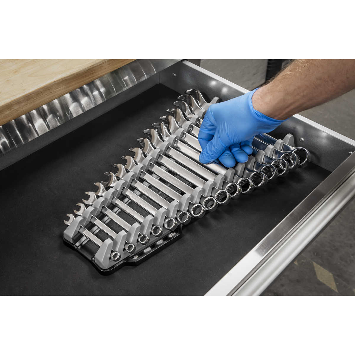 Premier WR11 Premier Reversible Spanner Rack 16pc