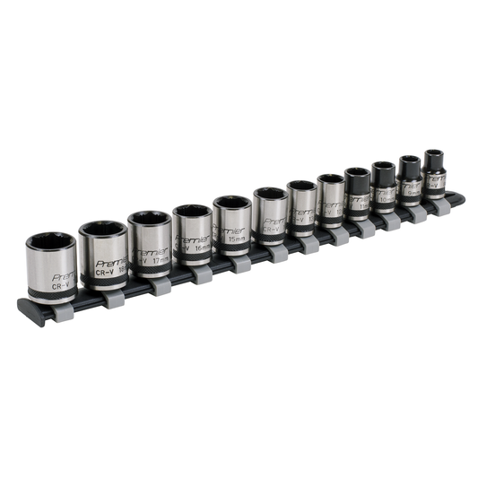 Premier Black AK2741B Premier Black Lock-On™ Socket Set 3/8"Sq Drive 12pc