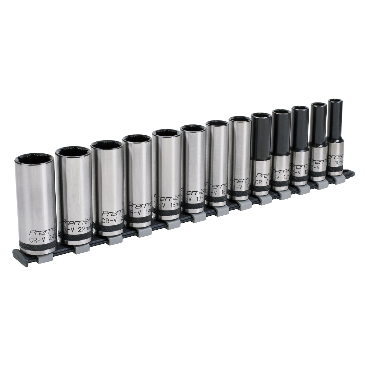 Premier Black AK2745B Premier Black Deep Lock-On™ Socket Set 1/2"Sq Drive 13pc