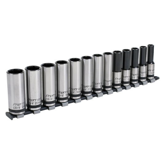 Premier Black AK2745B Premier Black Deep Lock-On™ Socket Set 1/2"Sq Drive 13pc