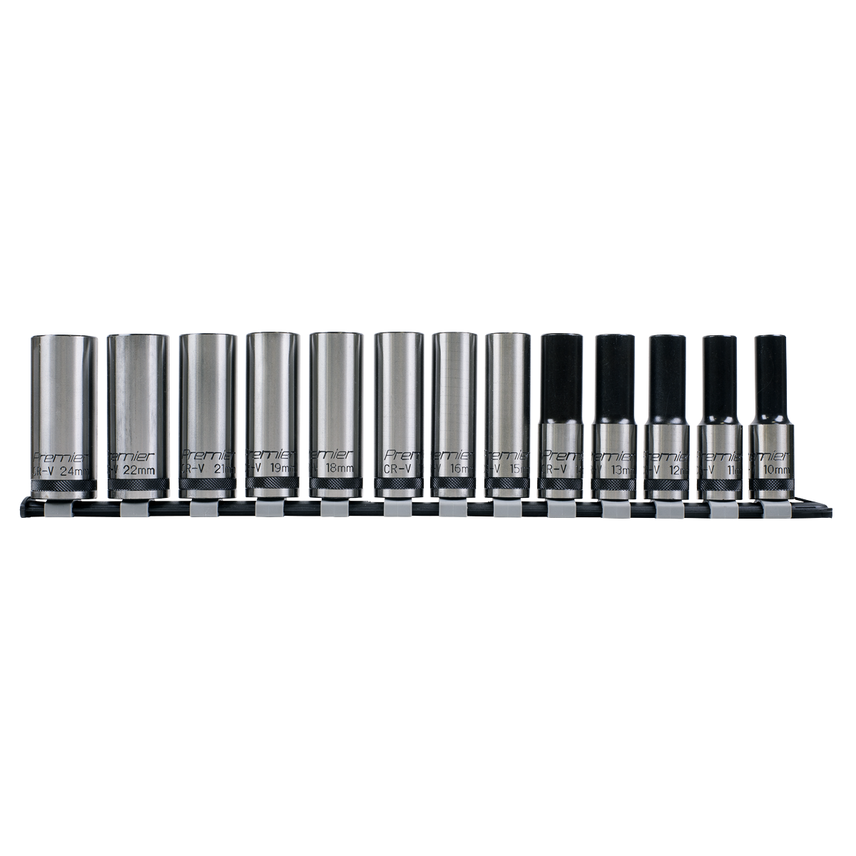 Premier Black AK2745B Premier Black Deep Lock-On™ Socket Set 1/2"Sq Drive 13pc